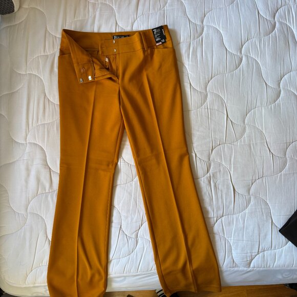 New York & Company Mustard Boot Cut Pants - Picture 9 of 11